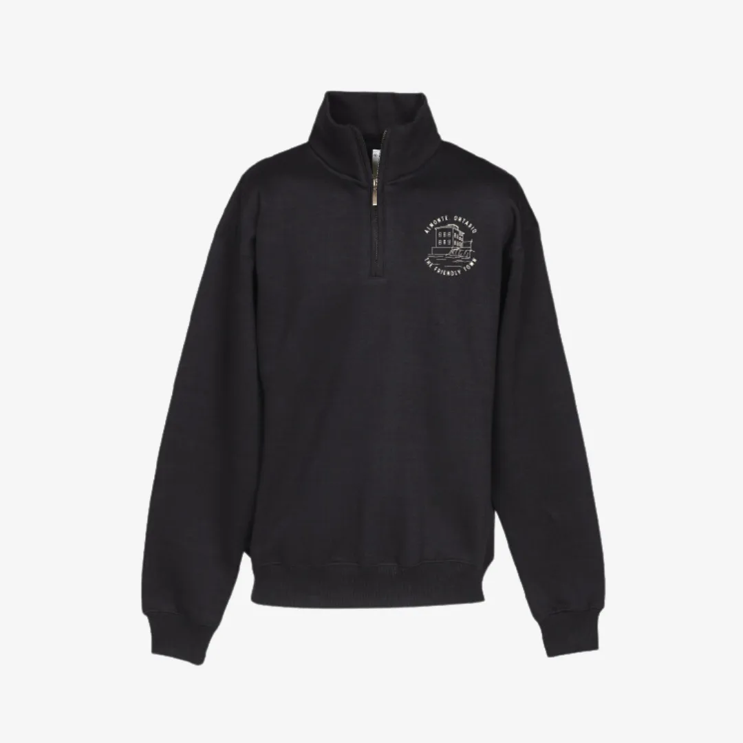 Almonte Mill Quarter Zip / Black