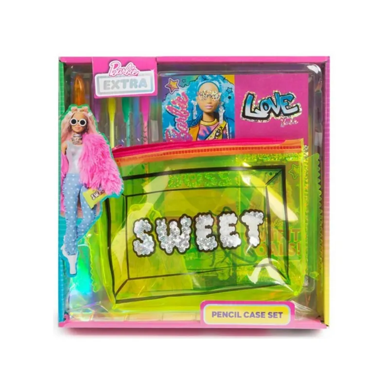 Barbie Extra Pencil Case Set