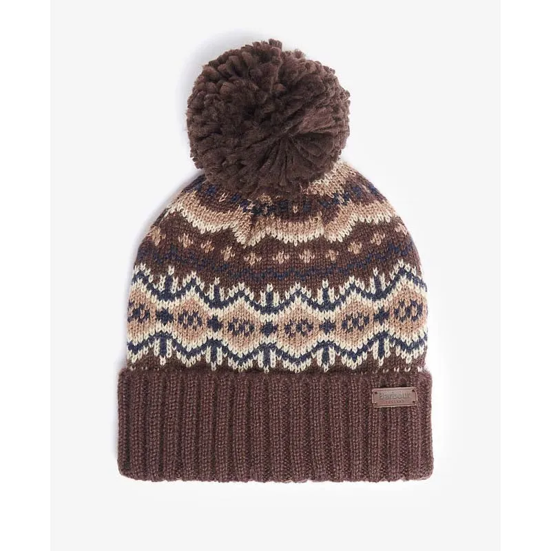 Barbour Fairisle Beanie & Scarf Gift Set - Autumn Dress