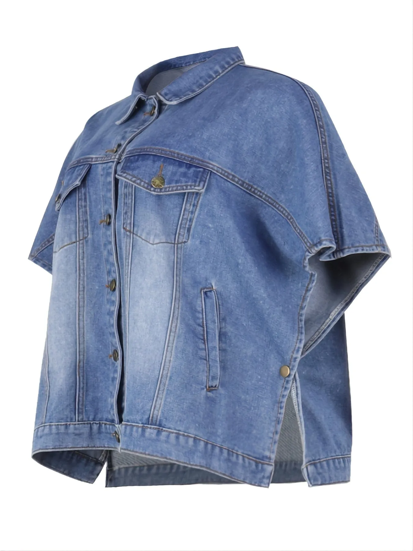 Blue Denim Capelet