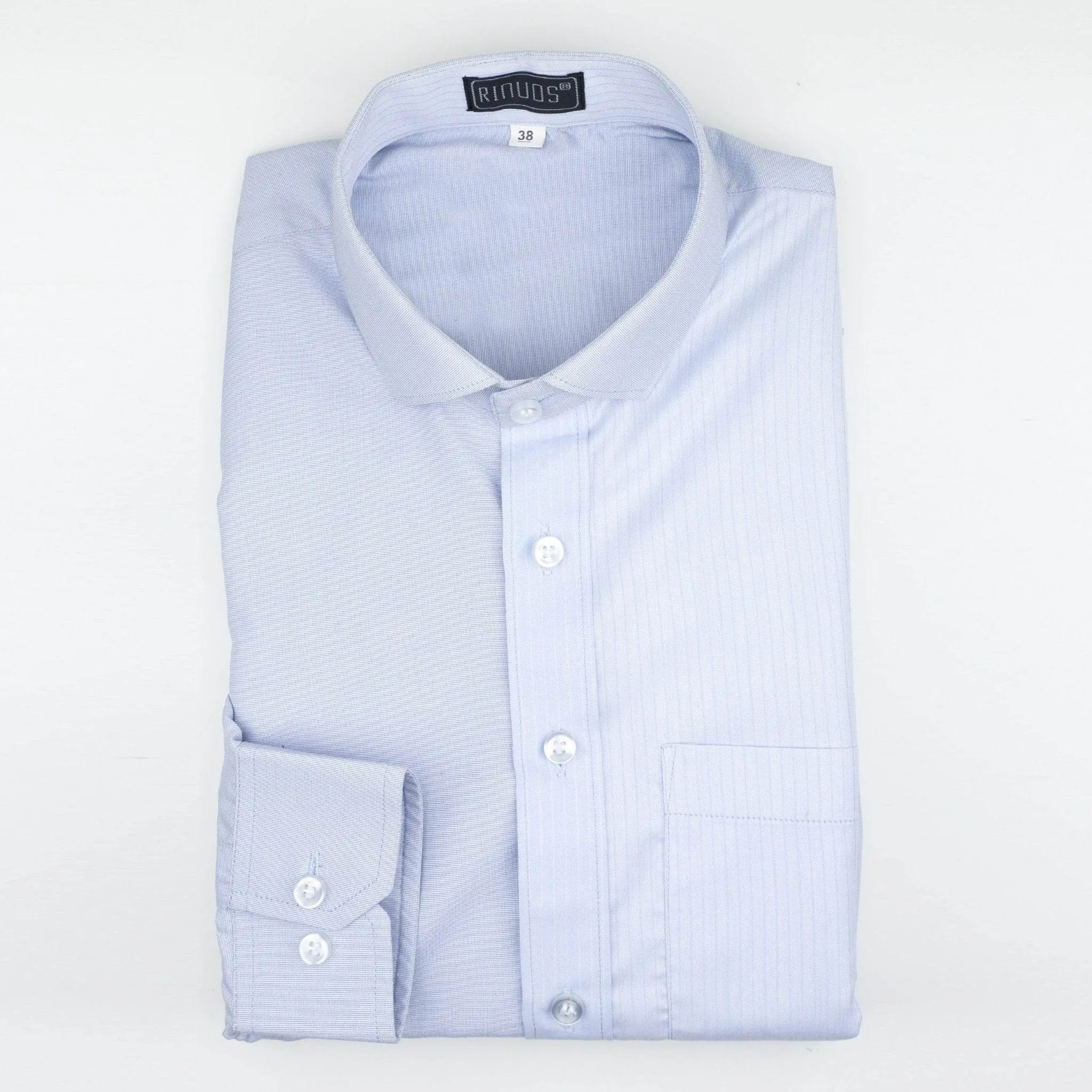 Blue Gingham Cotton Shirt