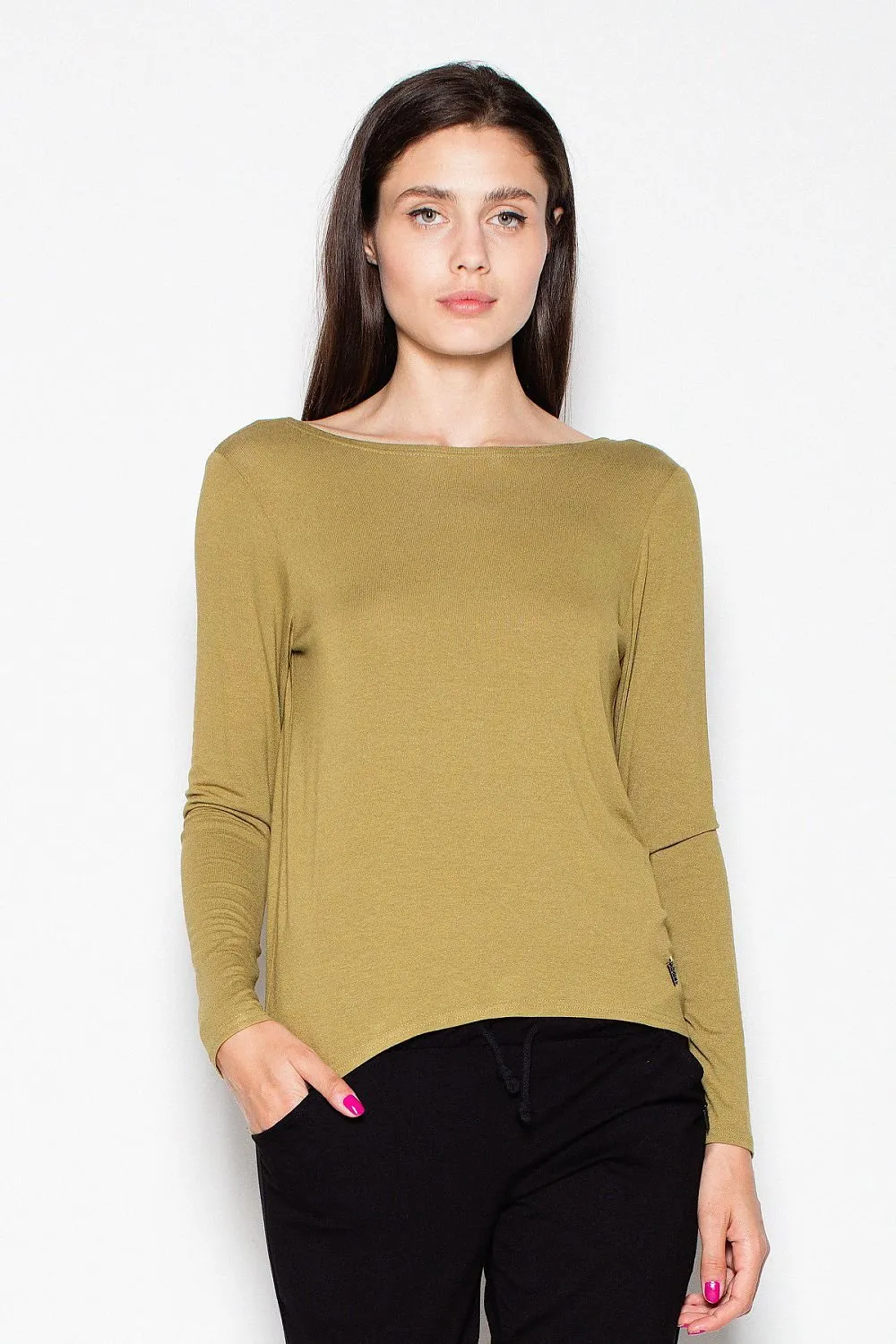 Chic Backless Blouse with Suede Bow Accent