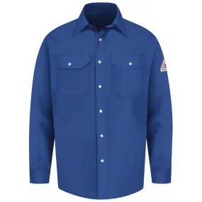 EXCEL FR MIDWEIGHT SNAP-FRONT UNIFORM SHIRT - RB-Royal Blue | Bulwark SES2