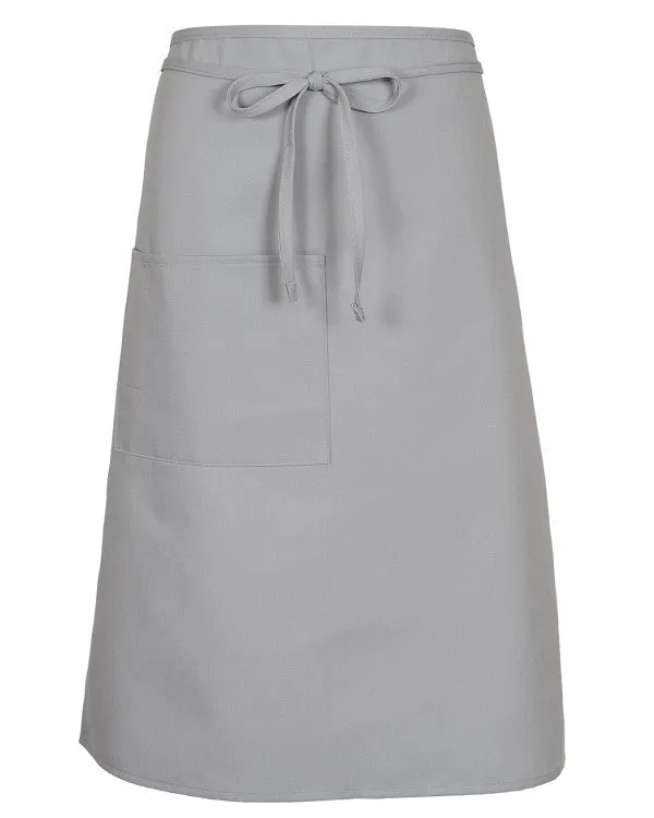 Full Bistro Apron with One Patch Pocket Sliver Color