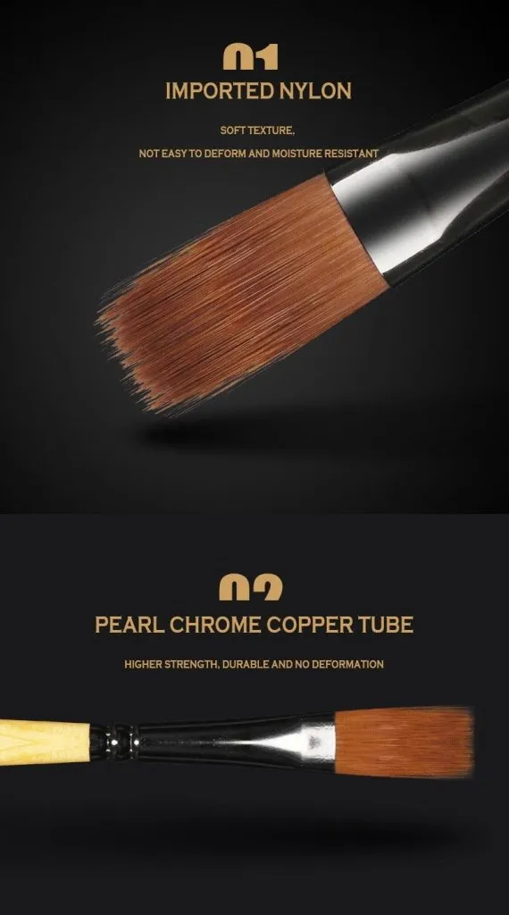 Giorgione Professional Artist Paint Brushes Set Set of 12
