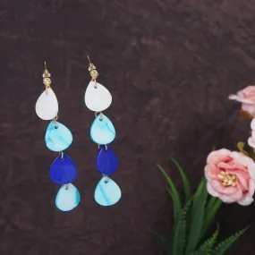 Gold Plated Lightweight Multi Coloured Western Dangler Earring