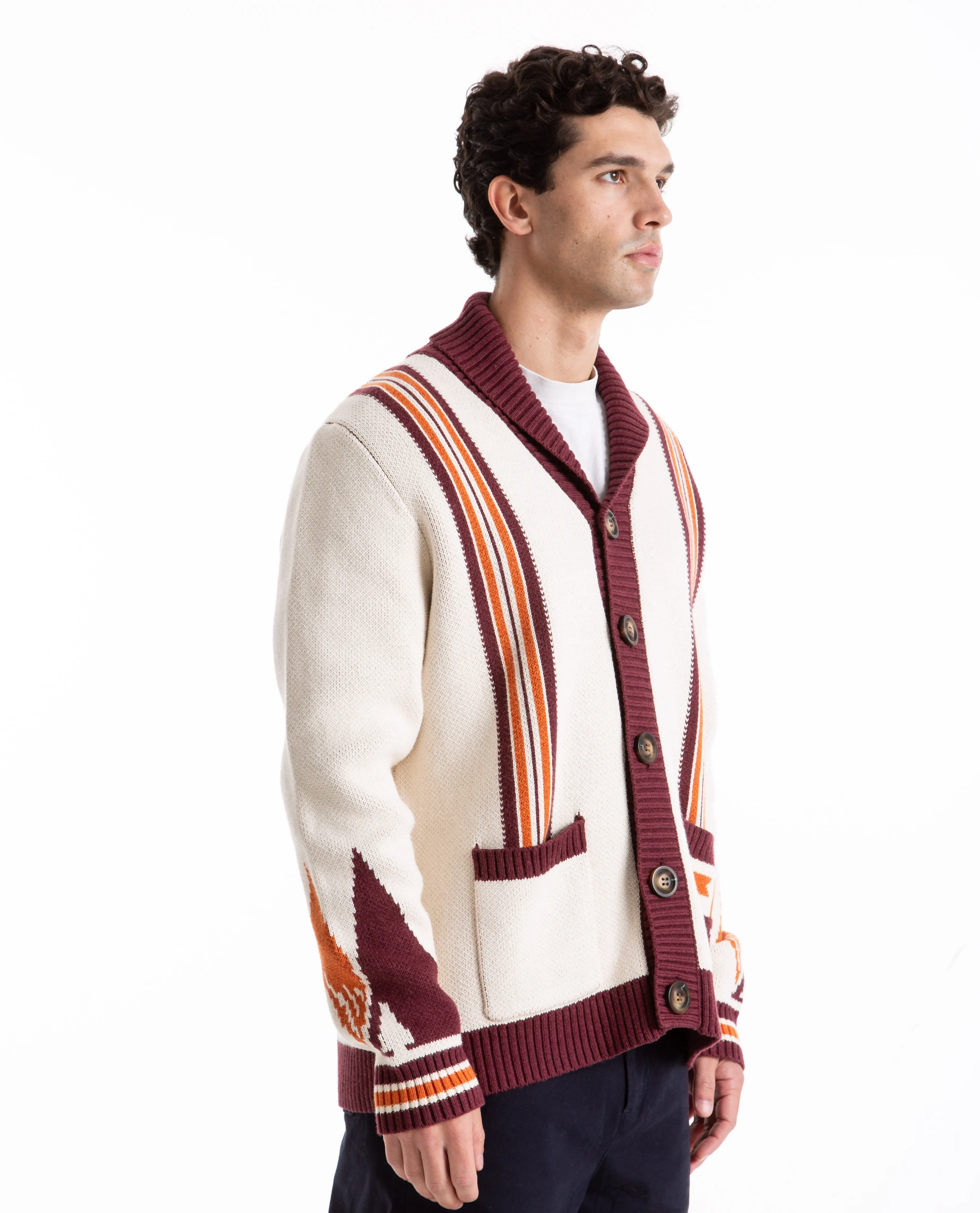 Helena Shawl Collar Knit Sweater