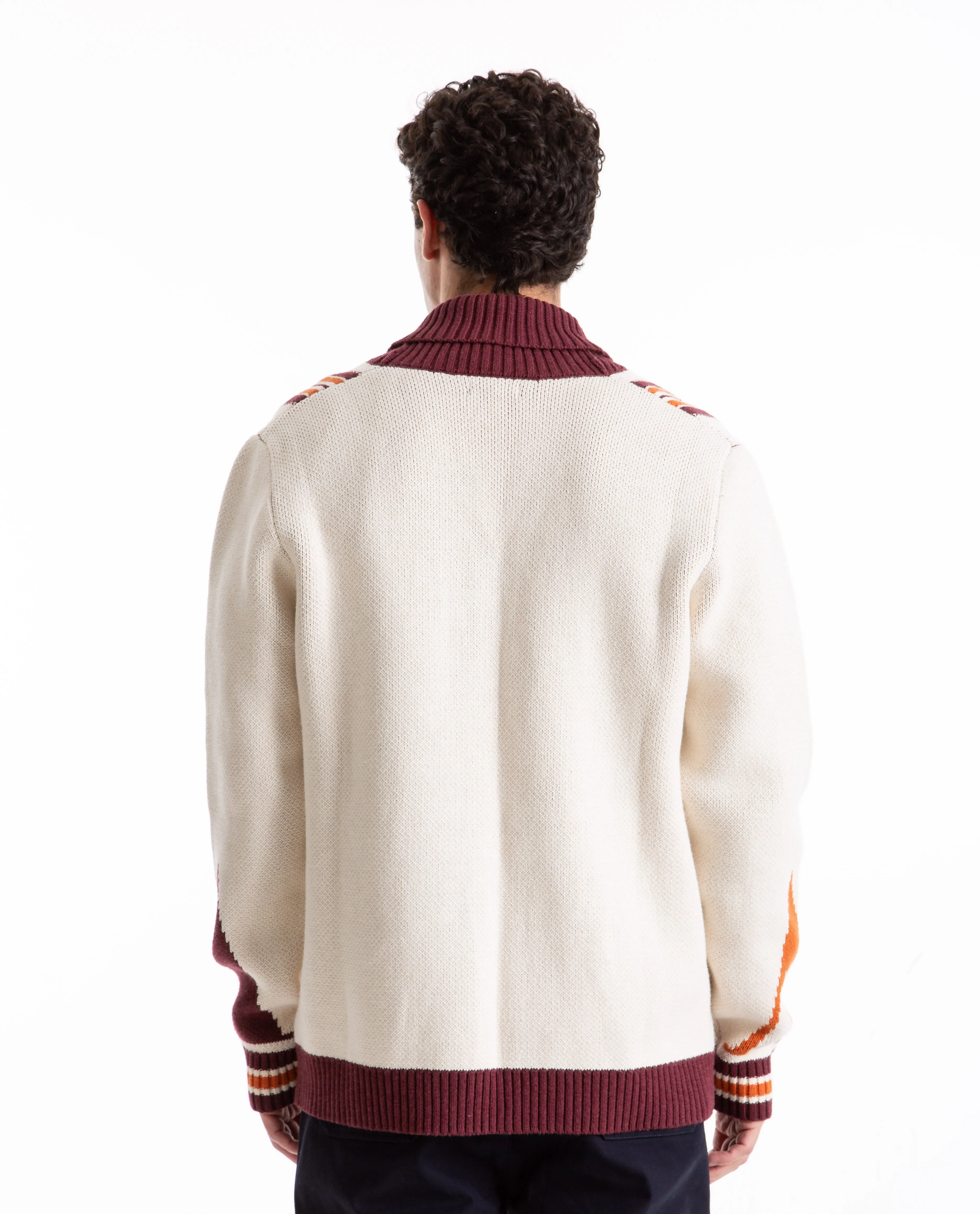 Helena Shawl Collar Knit Sweater