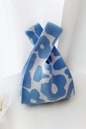Knitted Flower Tote
