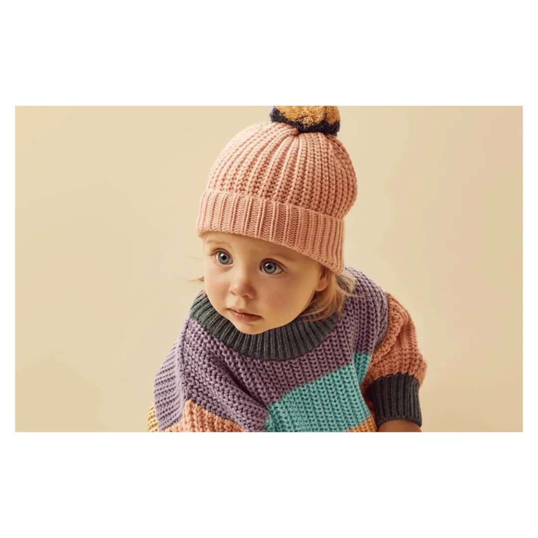 Knitted Hat - Rainbow
