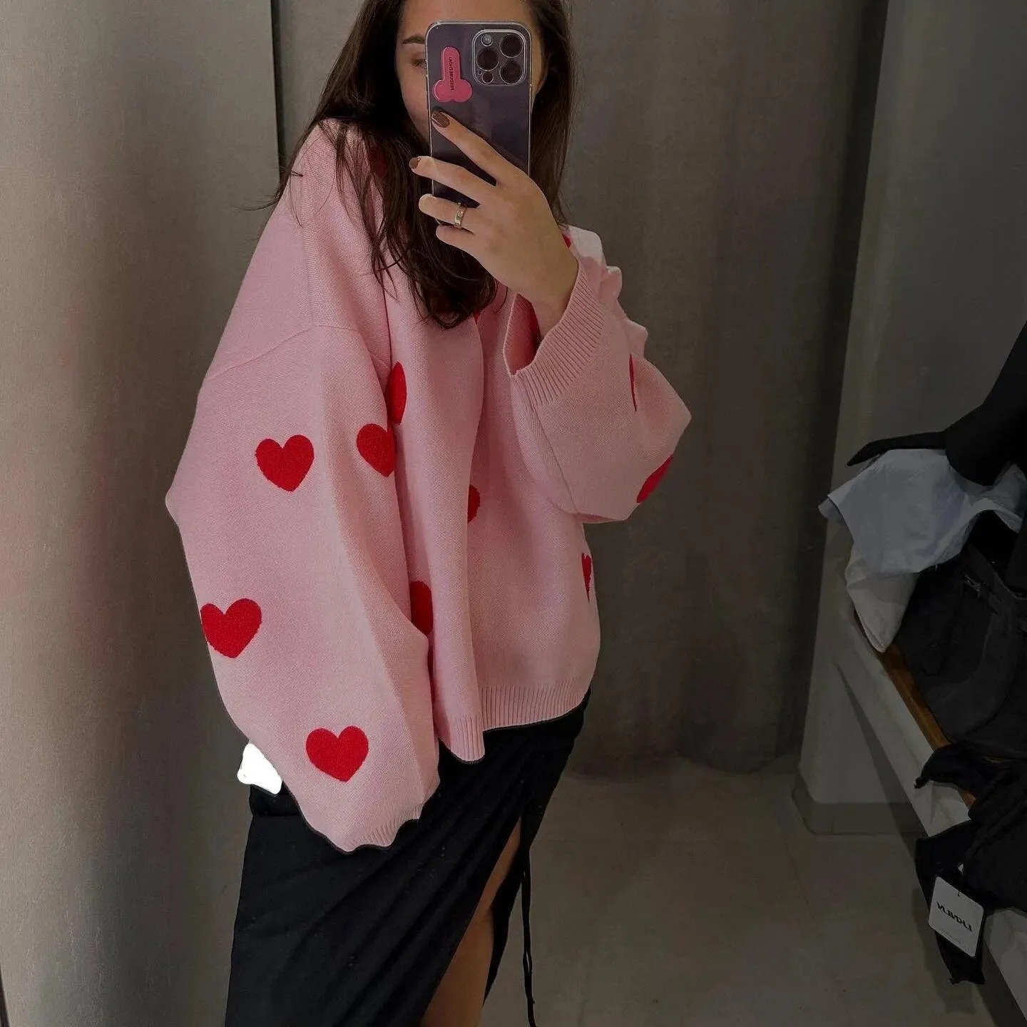 Love Heart Nostalgia Knit Sweater