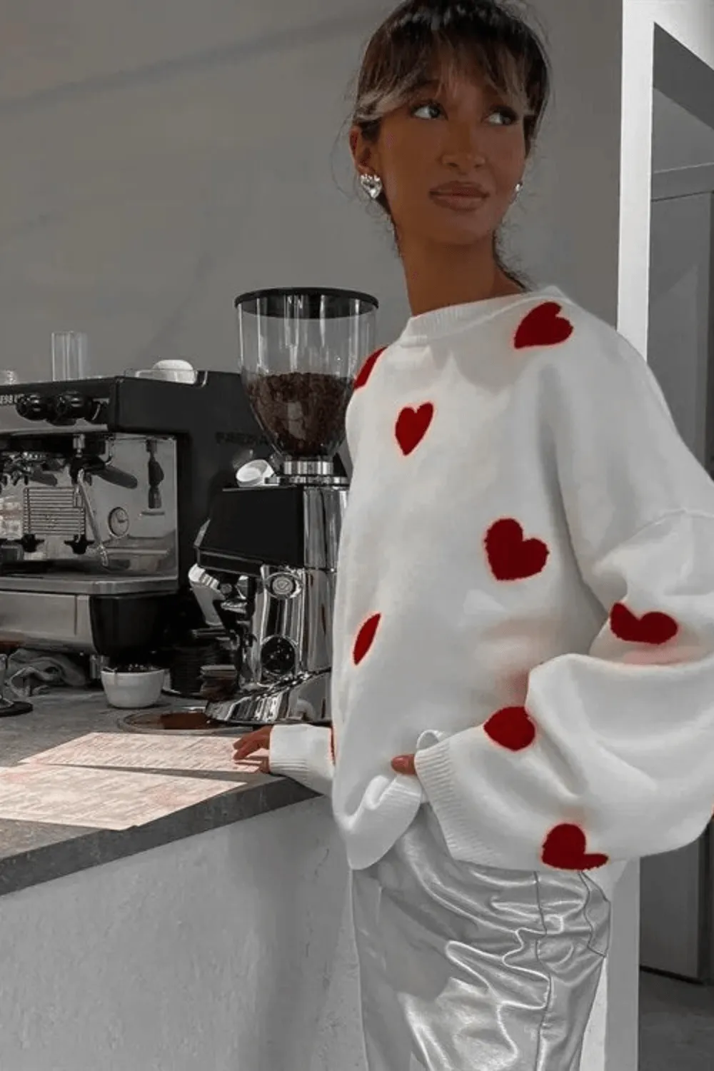 Love Heart Nostalgia Knit Sweater