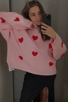 Love Heart Nostalgia Knit Sweater