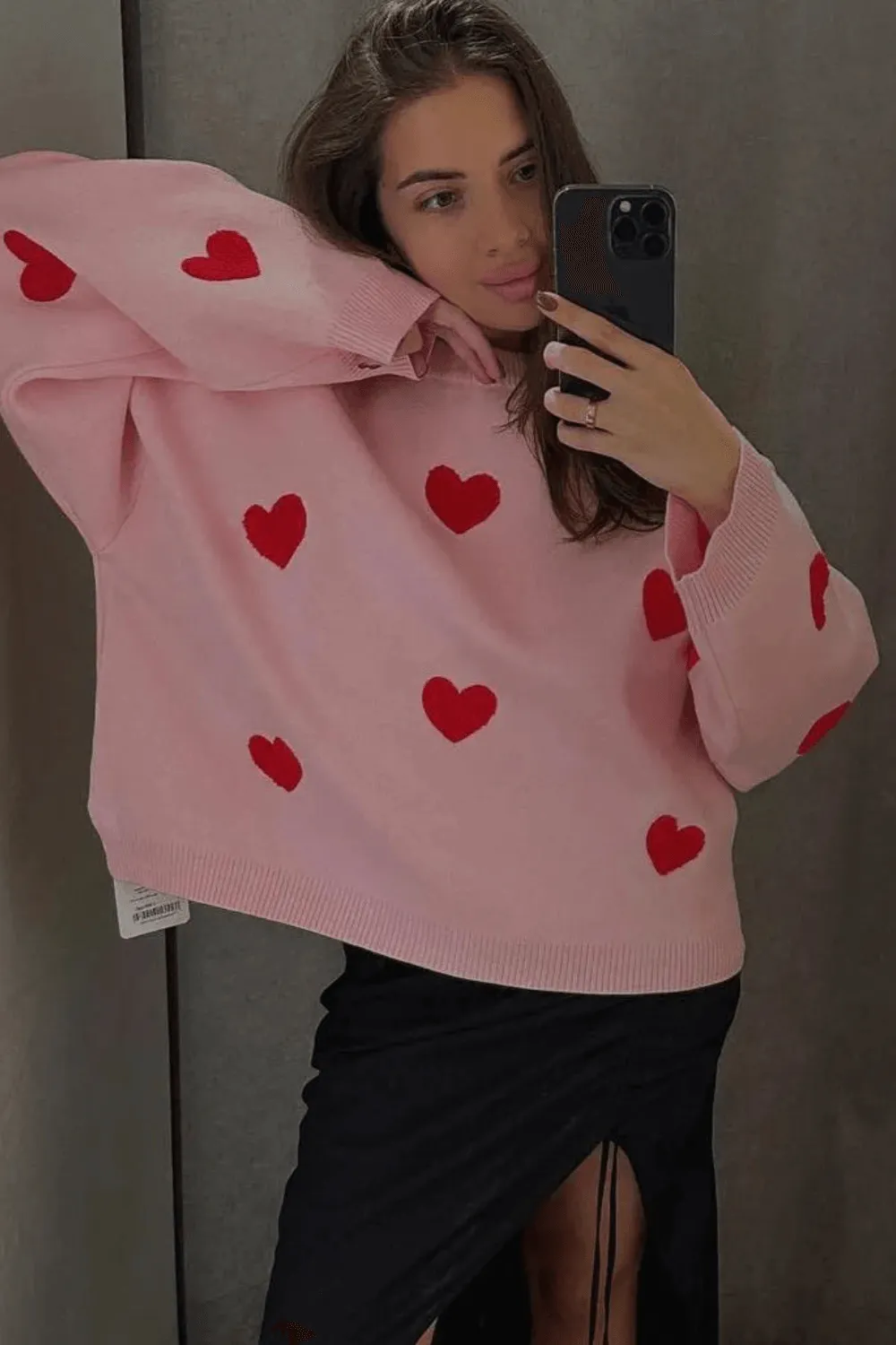 Love Heart Nostalgia Knit Sweater