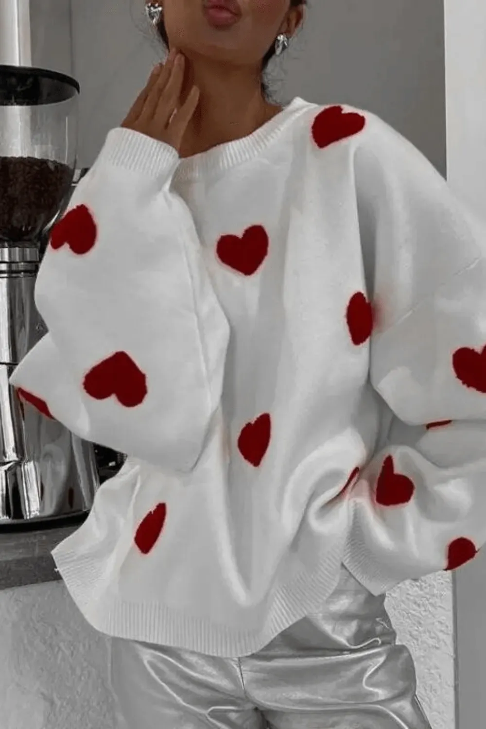 Love Heart Nostalgia Knit Sweater