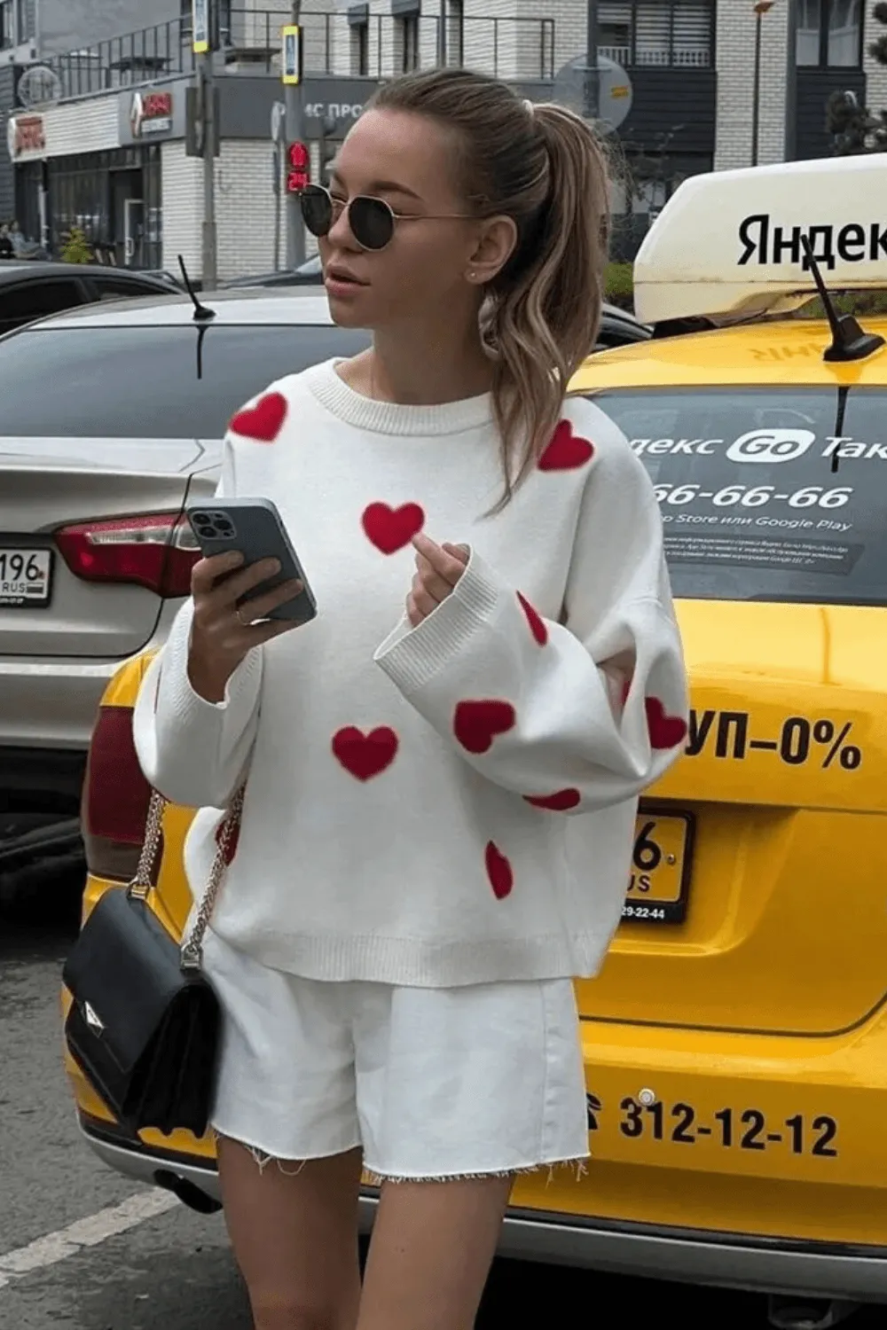 Love Heart Nostalgia Knit Sweater