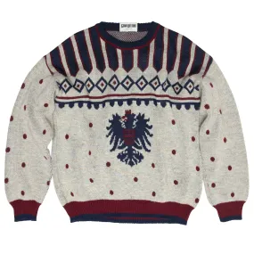 Medieval Jacquard Stockinette Brushed Wool Blend Jumper