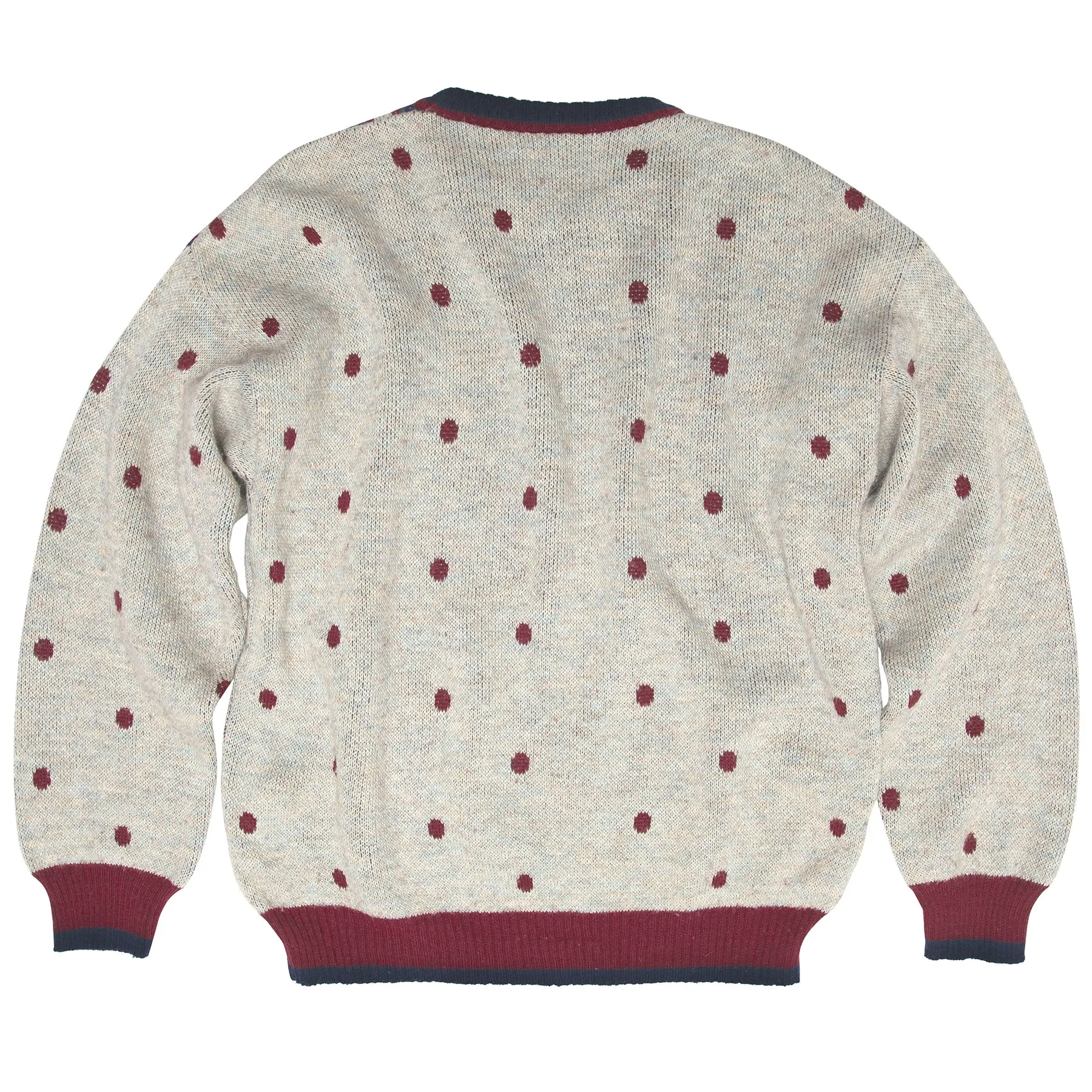 Medieval Jacquard Stockinette Brushed Wool Blend Jumper