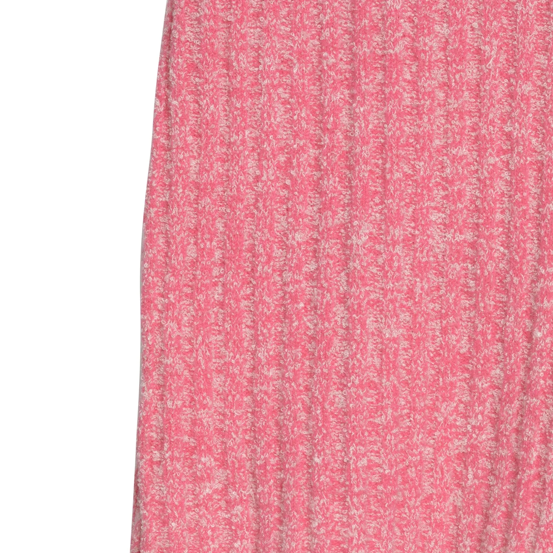 Melange Ribbed Bouclé Jersey Knit Baby T Sweater