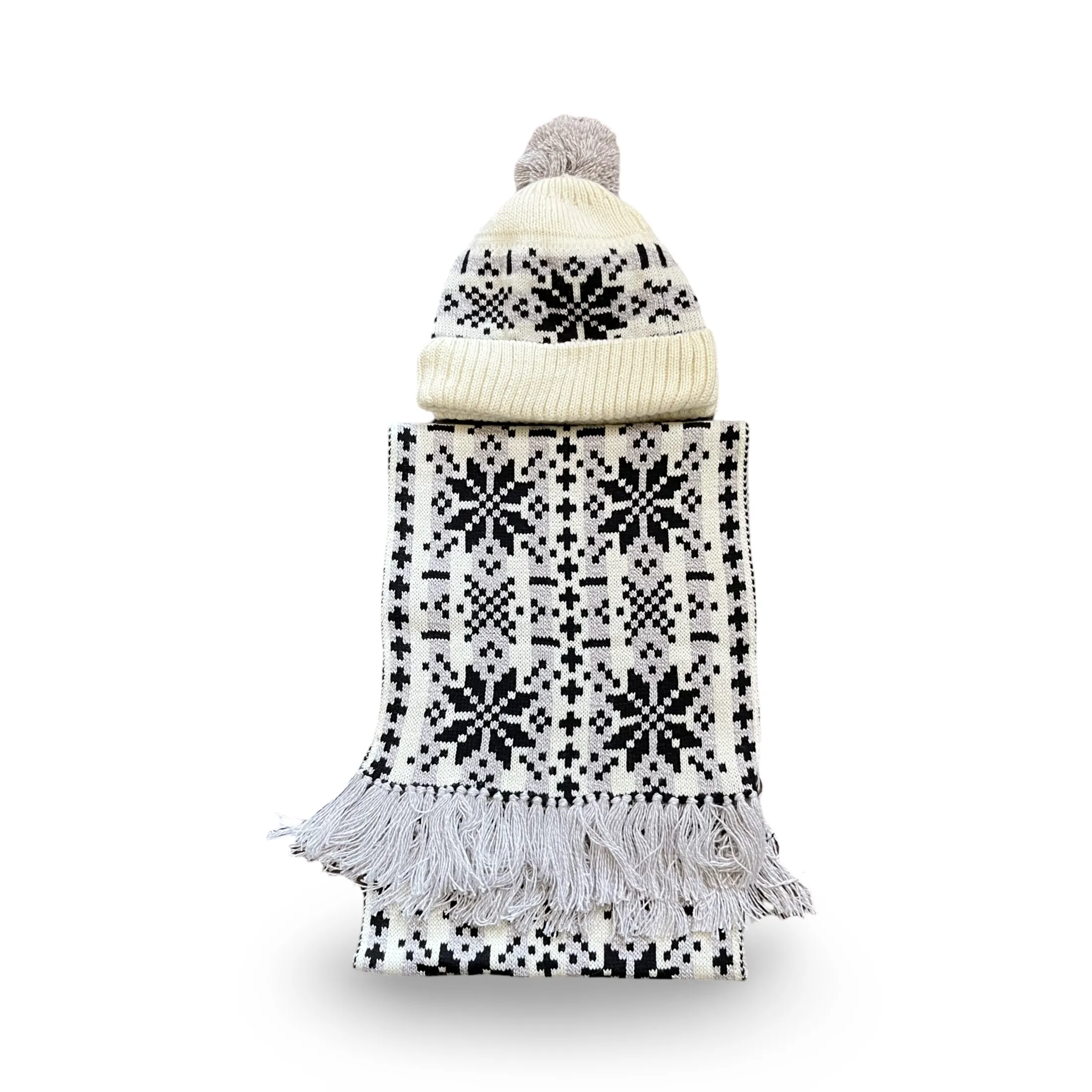 Nordic Winter Scarf - Warm - Asenka - Creme - Unisex