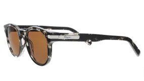 Salvatore Ferragamo SF935S 052 Grey Havana Round Sunglasses