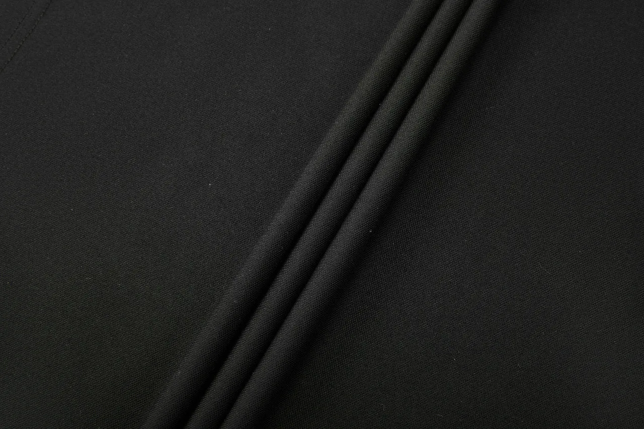 Stand Collar Mercerized Cotton Pique Polo