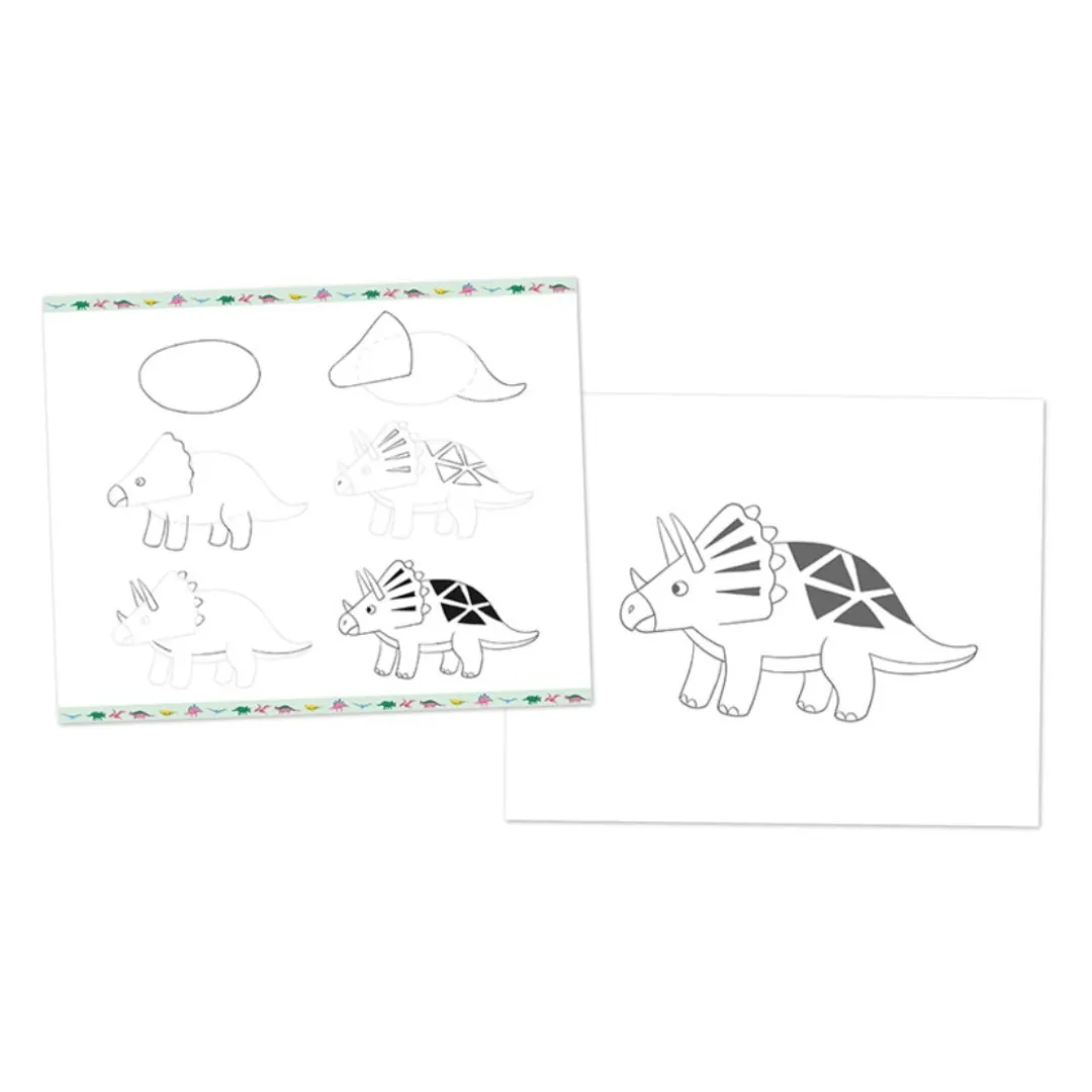 Step By Step Drawing - Dinosaurs