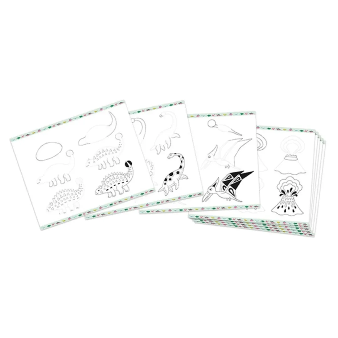 Step By Step Drawing - Dinosaurs