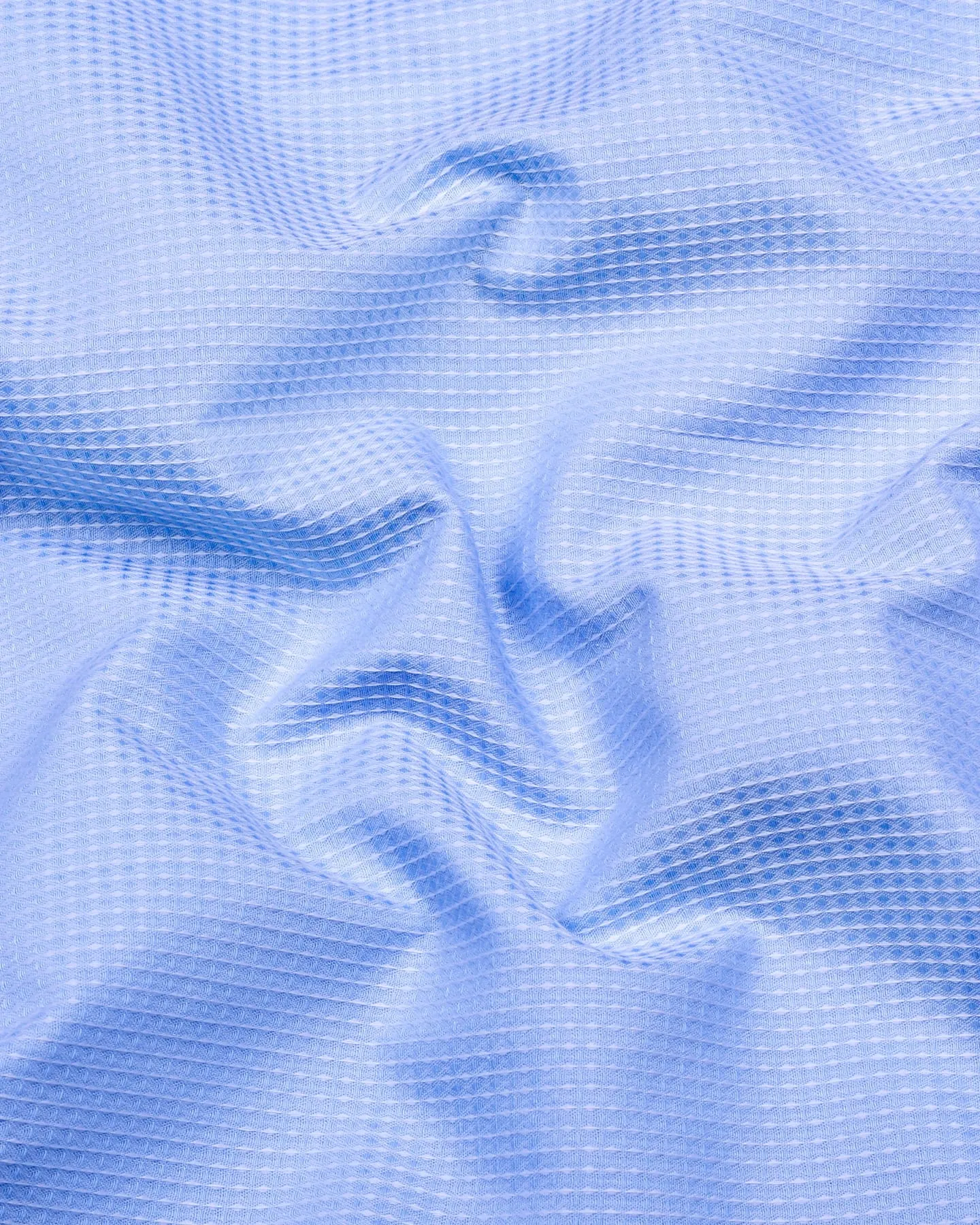 Swifton Blue With White Dobby Formal Cotton Shirt