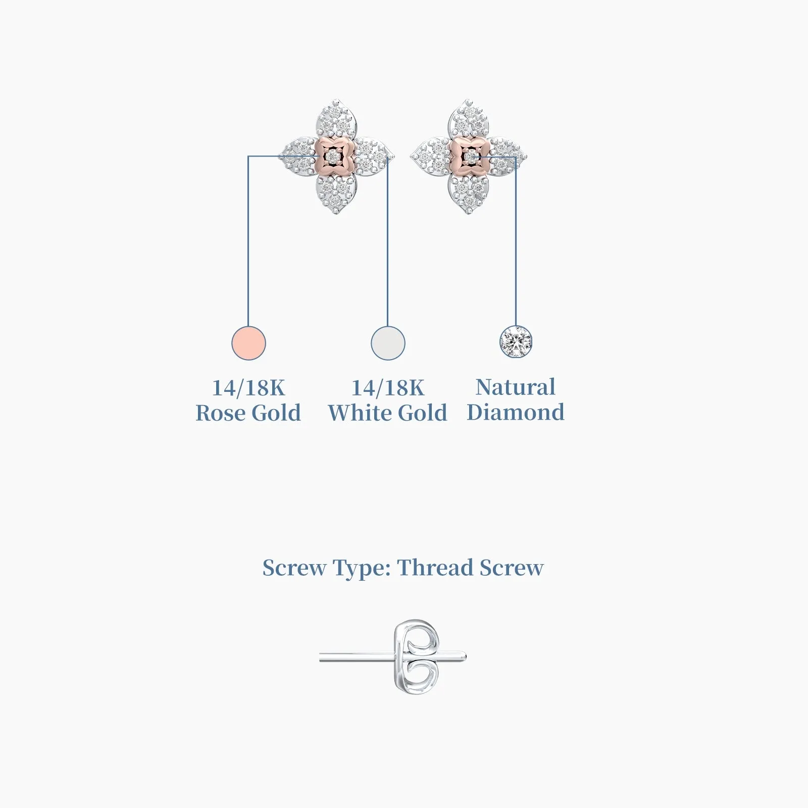 Timeless Natural Diamond Earstuds